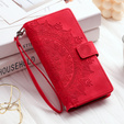 Etui z klapką do Xiaomi Redmi Note 13 Pro 4G / Xiaomi Redmi Note 14S / Xiaomi Poco M6 Pro 4G, Mandala, czerwone