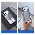 Etui z klapką Dux Ducis do iPhone 17 Pro Max, Skin X Pro, do MagSafe, granatowe