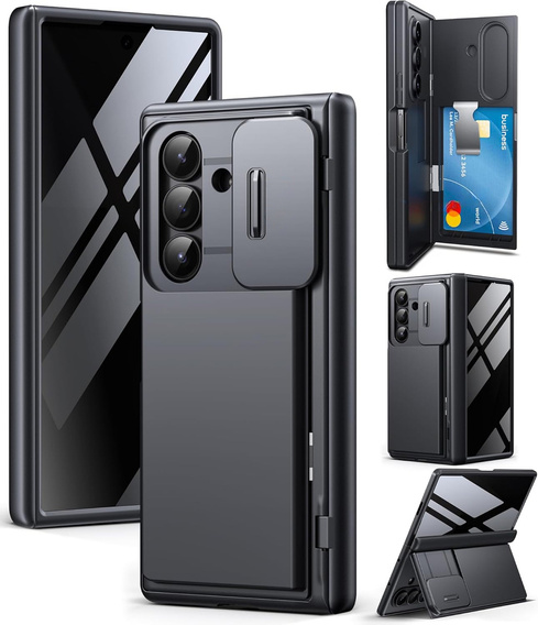 Etui do Samsung Galaxy Z Fold7, Tongate Wallet, czarne