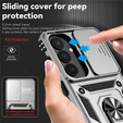 Etui pancerne do Samsung Galaxy S26 Plus, CamShield Slide, srebrne