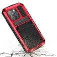 Etui do iPhone 15 Pro, R-JUST, pancerne, czerwone / czarne