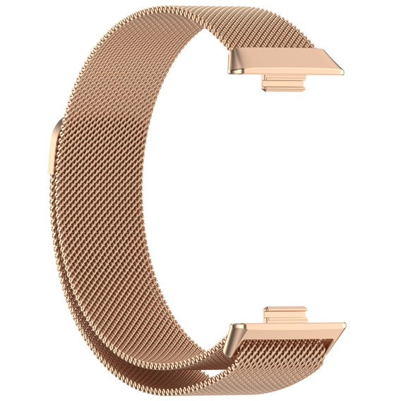 Bransoleta Milanese do Huawei Watch Fit 4 / 4 Pro / 3, Różowe złoto