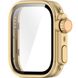 2w1 Etui + Szkło Hartowane do Huawei Watch Fit 4 Pro, Złote/Pomarańczowe