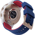 Pasek Silikonowy ERBORD Uniwersalny 20mm, Dual Color, niebieski / czerwony / różowo złota