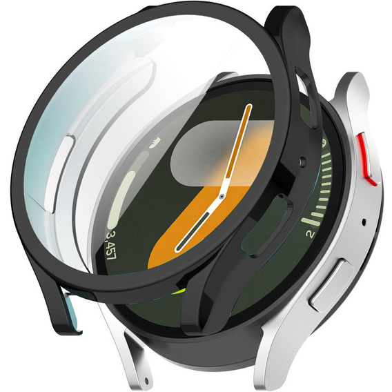 2w1 Etui z Osłoną na Ekran do Samsung Galaxy Watch 7 40mm, Czarne