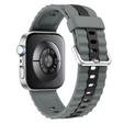 Pasek Silikonowy do Huawei Watch Fit 4 / 4 Pro / 3, Szary / Czarny