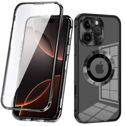 Etui do iPhone 16 Pro Max, Dual Glass, do Magsafe, czarne
