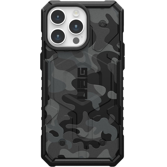 Etui Urban Armor Gear do iPhone 15 Pro Max, Pathfinder MagSafe Camo, czarne