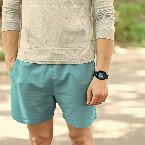 Pasek Bransoleta do Fitbit Versa 4 / Sense 2, Czarny