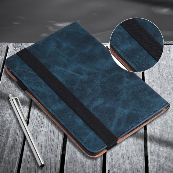 Etui do Samsung Galaxy Tab A9, Classic, z miejscem na rysik, niebieskie