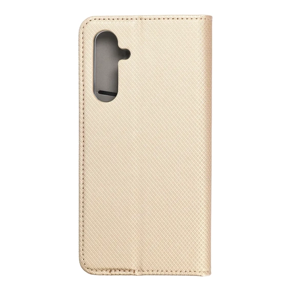 Etui do Samsung Galaxy A15 5G, Smart Magnet, złote + Szkło 9H