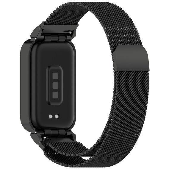 Bransoleta Milanese do Xiaomi Smart Band 9 Active / Xiaomi Redmi Band 3, Czarna