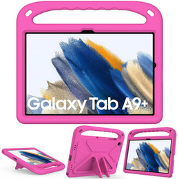 Etui dla dzieci do Samsung Galaxy Tab A11 Plus / A9 Plus, dziecięce z uchwytem, Różowe