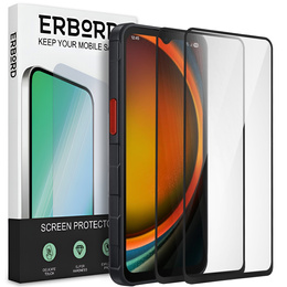 2x Szkło Hartowane do Samsung Galaxy Xcover 7 Pro, ERBORD 3D pełne, szybka na cały ekran