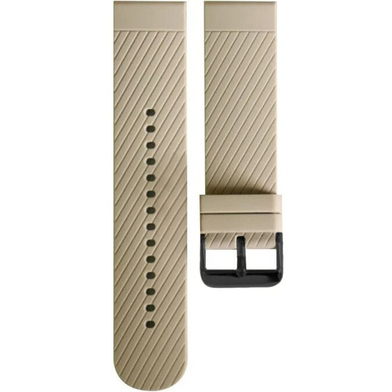 Pasek Silikonowy Uniwersalny 22mm, z poprzeczną linią, Szary