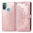 Etui z klapką do Motorola Moto G31 / G41, Mandala, różowe