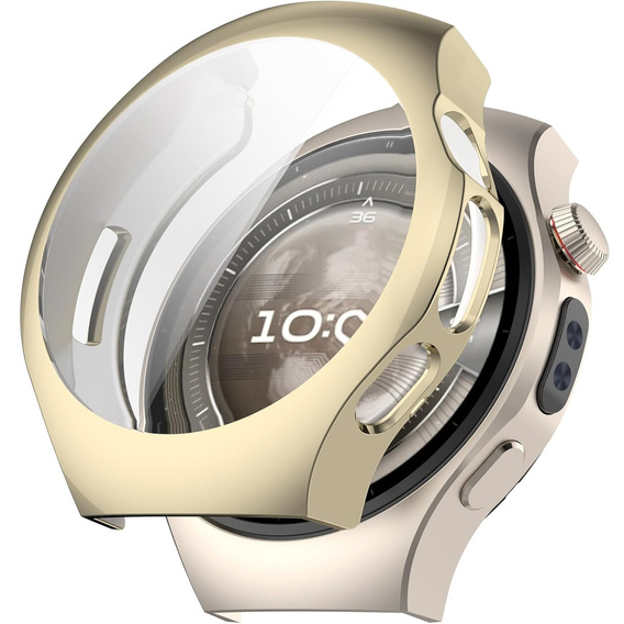 2w1 Etui z Osłoną na ekran do Huawei Watch 5 42mm, Złote