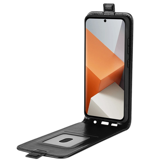 Etui z klapką do Xiaomi Redmi Note 13 Pro+, Flip, czarne