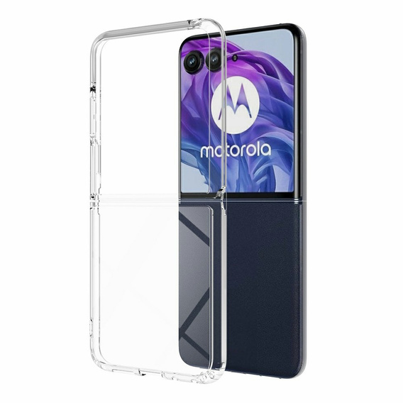 Etui TPU + Akrylowe do Motorola Razr 60 Ultra 5G, przezroczyste