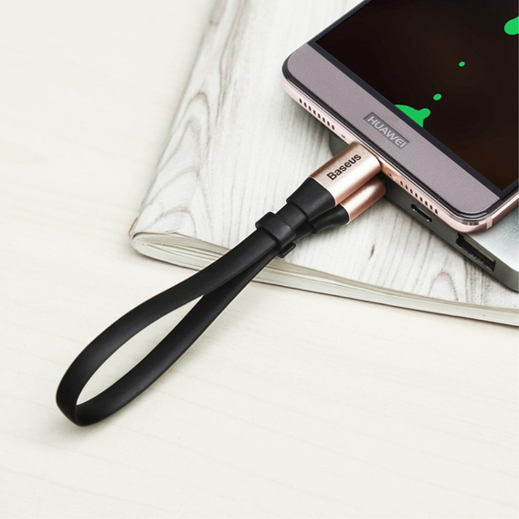 BASEUS Nimble Płaski Kabel USB Type-C 2A 23cm - Black