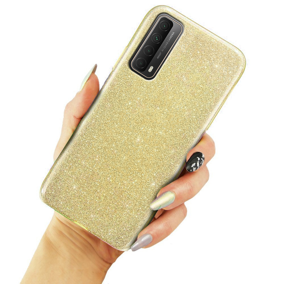 Etui Glitter Case do Huawei P Smart 2021, Gold