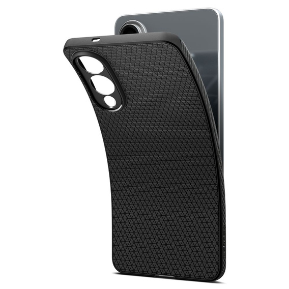 Etui Spigen do Samsung Galaxy S25 Edge, Liquid Air, czarne + Szkło Hartowane 9H