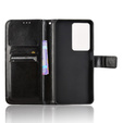 Etui z klapką do Realme 14X / Realme C75, Crazy Horse Wallet, czarne