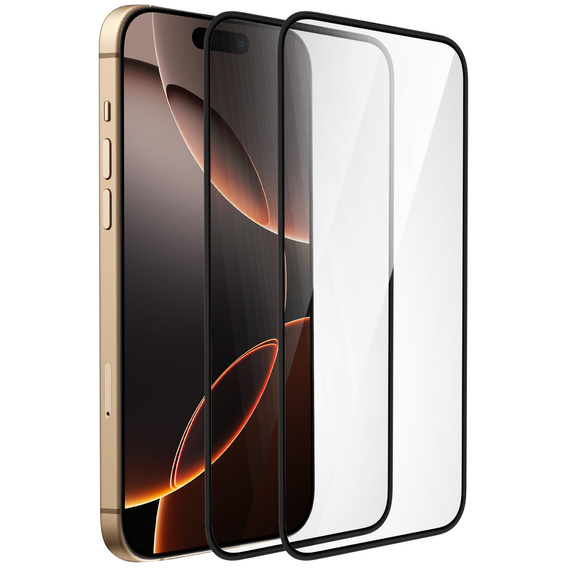 2x Szkło Hybrydowe Ceramic ERBORD do iPhone 17 Pro / 17 / 16 Pro