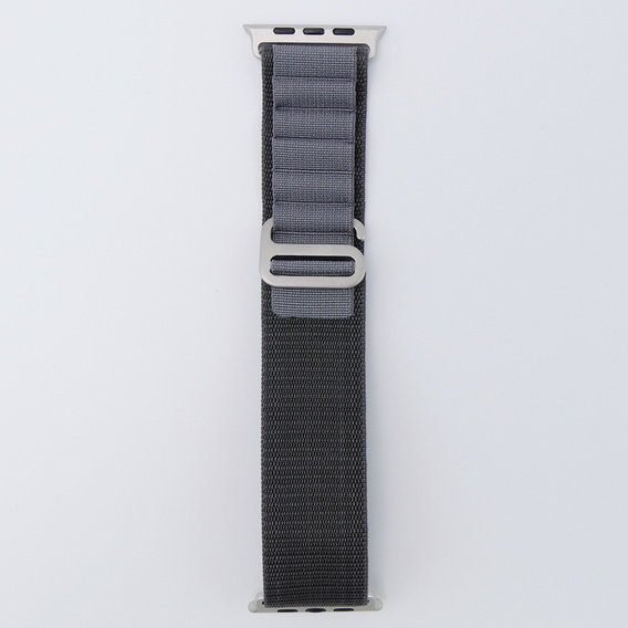 Pasek Nylonowy do Apple Watch 1/2/3/4/5/6/7/8/9/10/11/SE Ultra 1/2/3 42/44/45/46/49mm, Szary