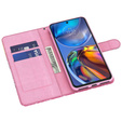 Etui z klapką do Motorola Moto E22 / E22i, Wallet, Butterflies niebieskie