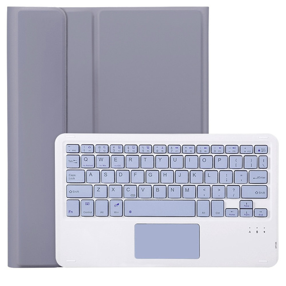 Etui z klawiaturą do iPad 10.9" 2022 (10 gen.), TouchPad Pen Slot, fioletowe