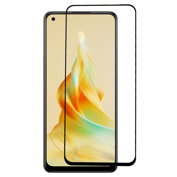 RURIHAI 3D Szkło Hartowane na cały ekran do Oppo Reno8 T 4G