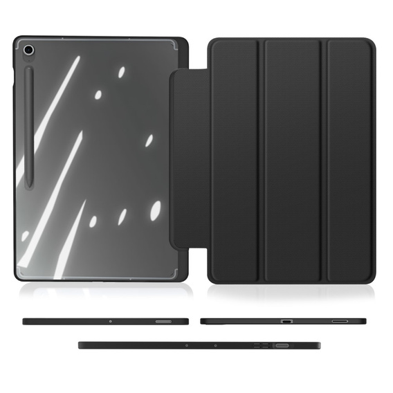 Etui Dux Ducis Toby Series do Samsung Galaxy Tab S10 FE+ Plus – czarne