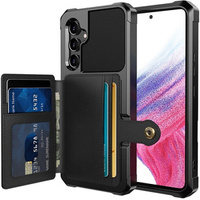 Etui do Samsung Galaxy A54 5G, Card Holder Kickstand, czarne