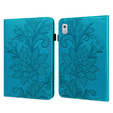 Etui do Lenovo Tab M9, With stand, Flower, niebieskie
