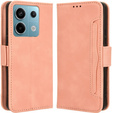 Etui z klapką do Xiaomi Redmi Note 13 Pro 5G, Card Slot, różowe