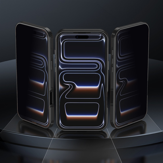 Etui do iPhone 17 Pro Max, ze szkłem prywatyzującym, do MagSafe – czarne