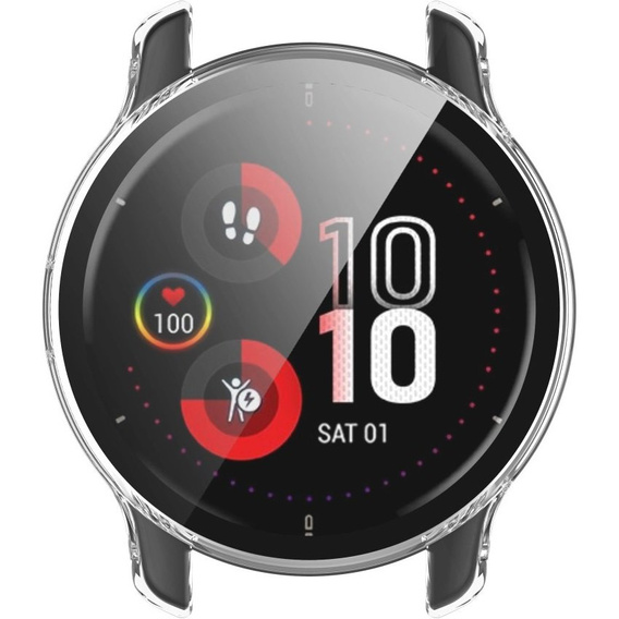 2w1 Etui + Szkło Hartowane do Garmin Venu 2 Plus, Przezroczyste