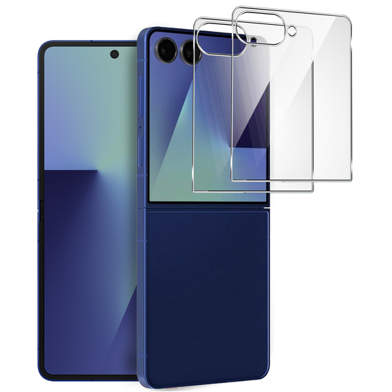 2x Szkło Hartowane do Samsung Galaxy Z Flip7 5G, ERBORD 9H Hard Glass, szybka