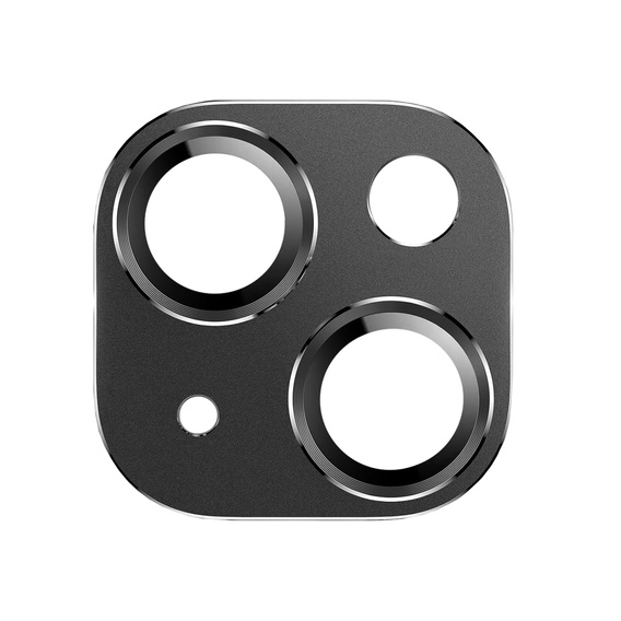 2x Szkło + szybka na aparat czarna do iPhone 15 Plus, ERBORD Hartowane 9H