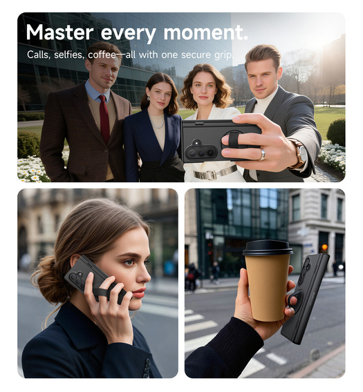 Etui do Samsung Galaxy Z Fold7, Suritch, czarne