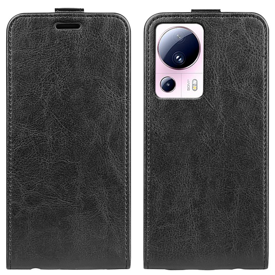 Etui z klapką do Xiaomi 13 Lite, Flip, czarne