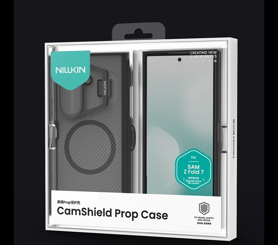 Etui z rysikiem NILLKIN CamShield Prop Magnetic do Samsung Galaxy Z Fold7 5G – czarne