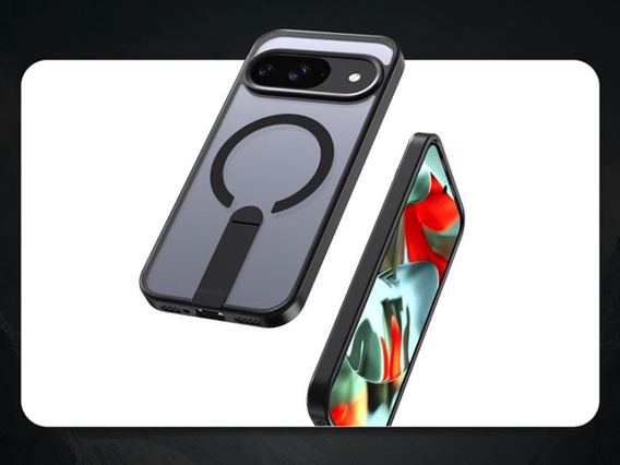 Etui do Google Pixel 10 / 10 Pro, Fusion Hybrid, do MagSafe, z podstawką, niebieskie