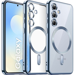 Etui do Samsung Galaxy S25 FE, Electro MagSafe, niebieskie