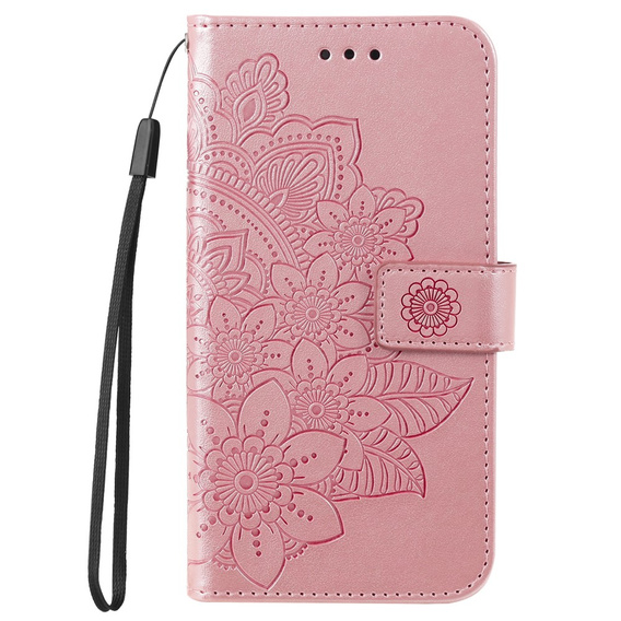 Etui z klapką do Xiaomi Redmi 13C / Poco C65, Mandala, różowe