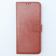 Etui z klapką do Xiaomi 13T / 13T Pro, Crazy Horse Wallet, brązowe