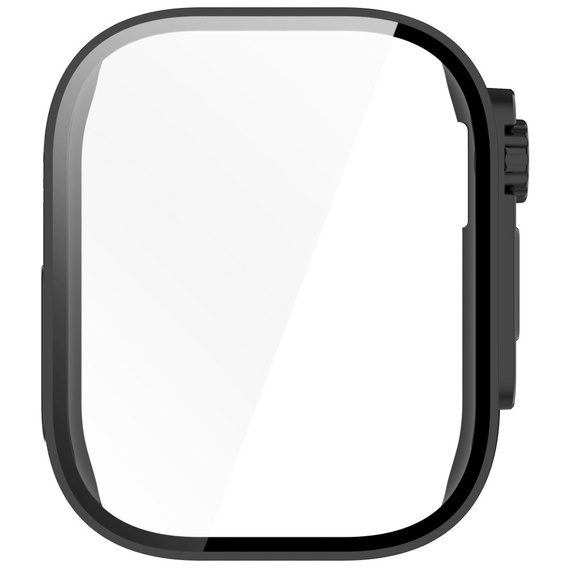 Etui z hartowanym szkłem do Xiaomi Redmi Watch 5 Lite – pełna ochrona 2w1 - czarne