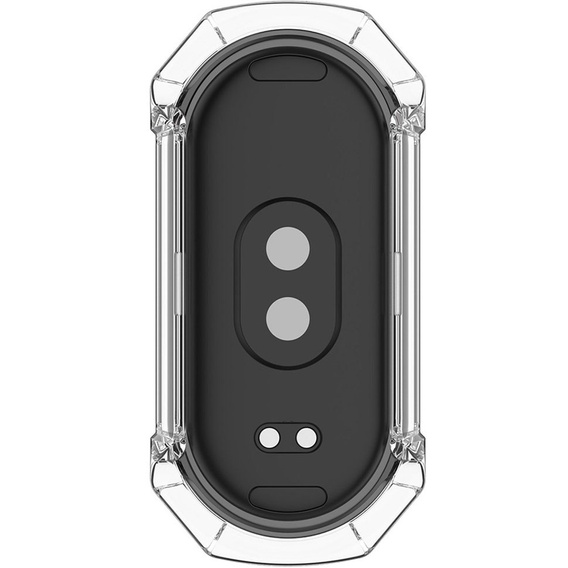 2w1 Etui + Szkło Hartowane do Xiaomi Smart Band 10 / 9 / 8, Przezroczyste