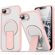 Etui do Iphone 16E, Kickstand Matt Case, do MagSafe, różowe